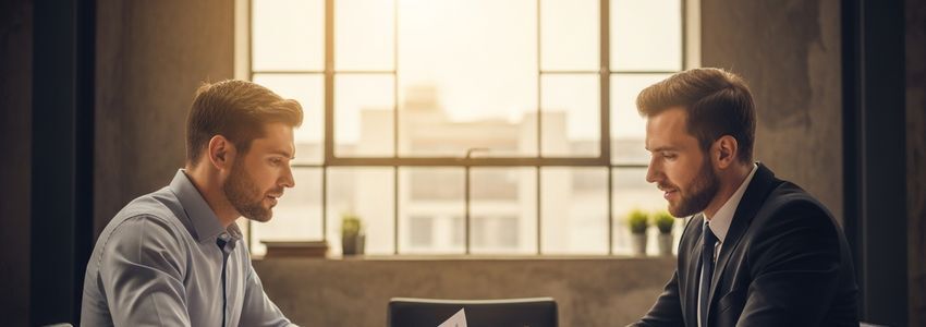 Small business owner reviewing loan options in Peoria, Illinois