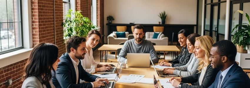 Providence Rhode Island small business owners meeting to discuss financing options