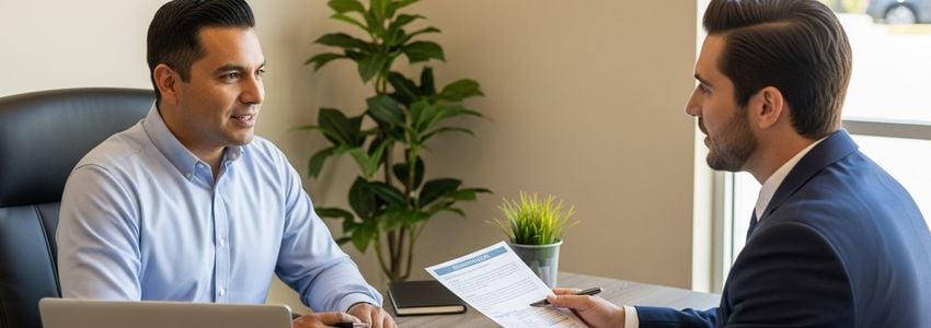 Salinas California small business owner receiving business loan funding