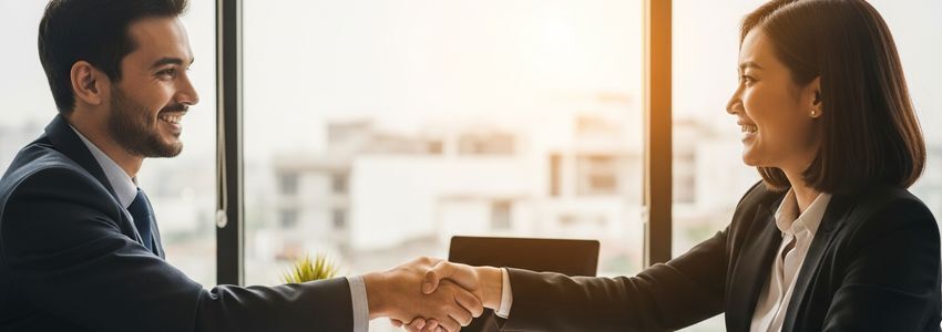 Small business owners discussing financing options in a Topeka, Kansas office