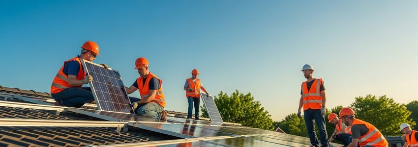 Solar business owner meeting with a financing specialist to discuss solar company loan options