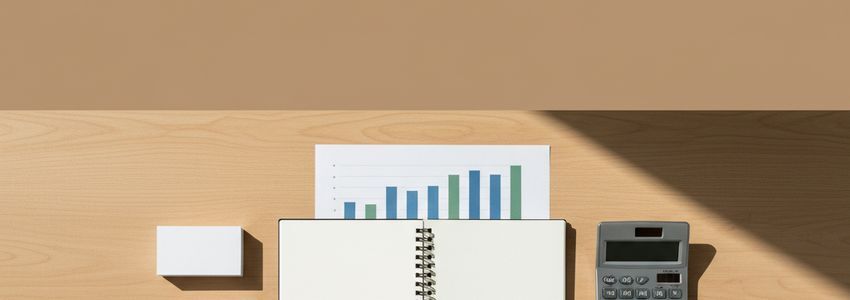 Self-employed sole proprietor reviewing business loan documents in professional workspace