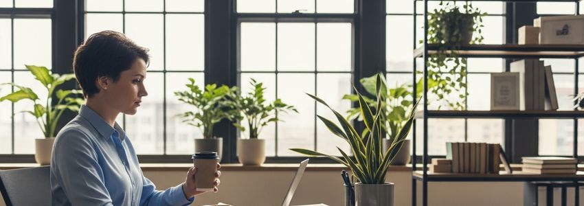 Financial professional reviewing asset-based lending documents in a modern office setting