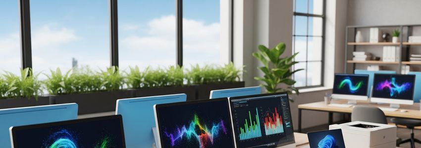 Business professionals reviewing equipment financing options for a subscription business