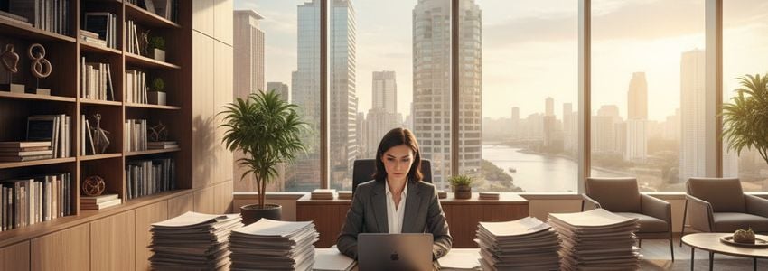 Small business owner comparing loan offers to decide when to switch lenders