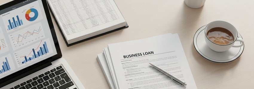 Business owner reviewing Taco Bell franchise financing documents with financial advisor