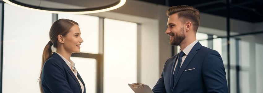 Business professional reviewing Teriyaki Madness franchise financing options with a lending advisor