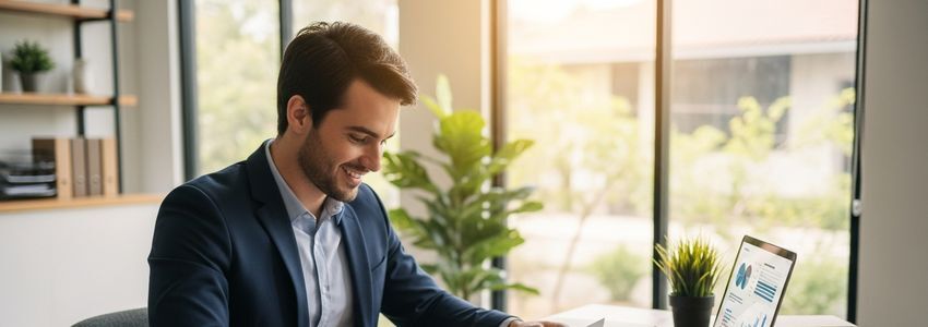 Tiny home builder reviewing business financing documents with a loan specialist at Crestmont Capital