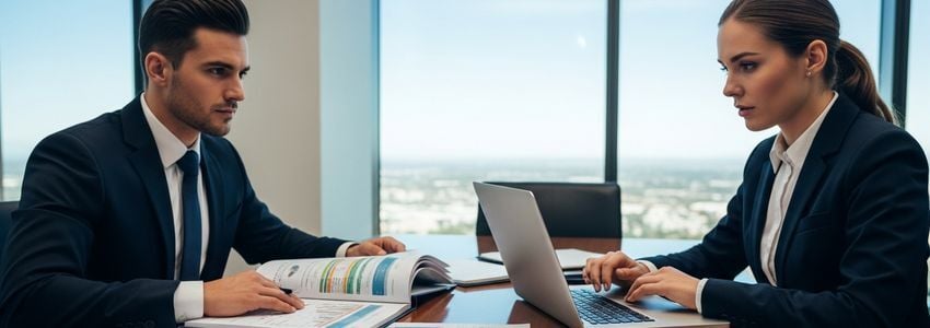 Trademark Collection by Wyndham franchise owner reviewing financing options with a business advisor