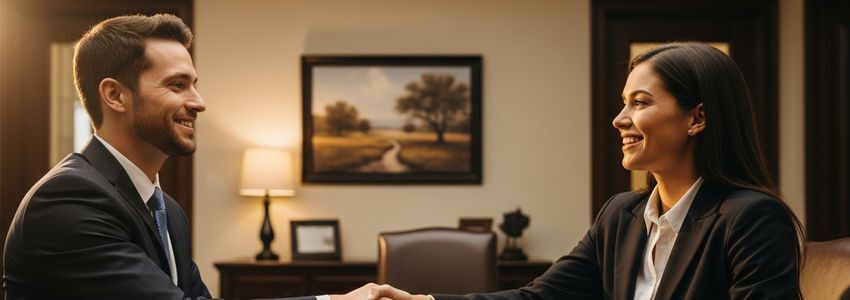 Small business owners in Tyler, Texas celebrating loan approval