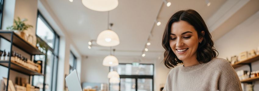Small business owner reviewing options for an unsecured business line of credit