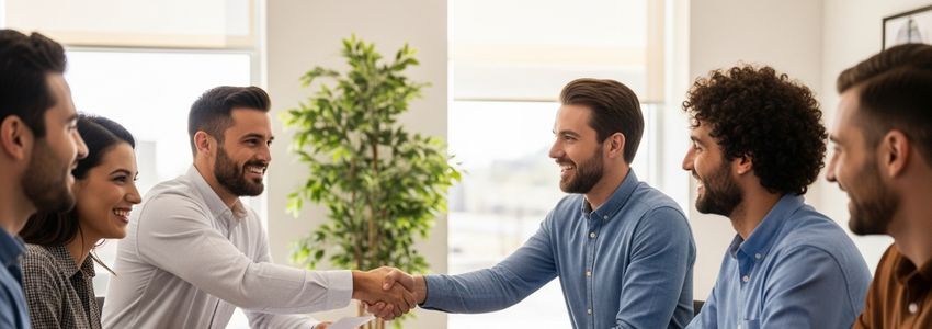 Utah small business owners reviewing SBA loan documents with a financial advisor