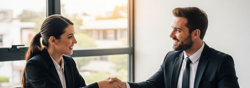 Small business owner discussing financing options with a lender in Vacaville, California
