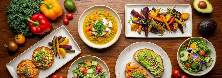 Vegan restaurant owner reviewing plant-based business loan documents and financing options