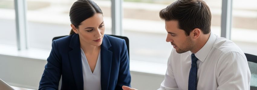 Business owner reviewing wet dry vac commercial financing contract