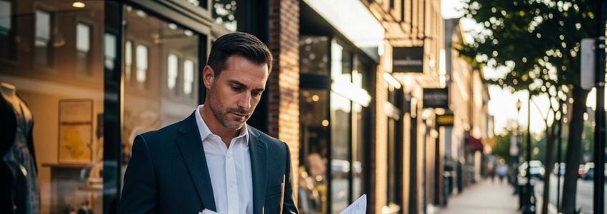 Small business owner in Wilmington Delaware reviewing financing options