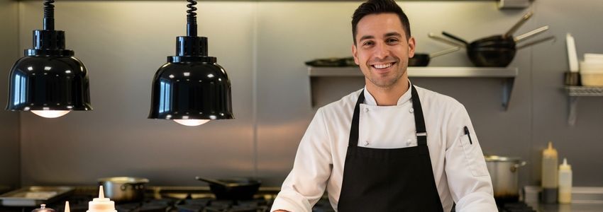 Wing restaurant owner reviewing financing options with a business advisor