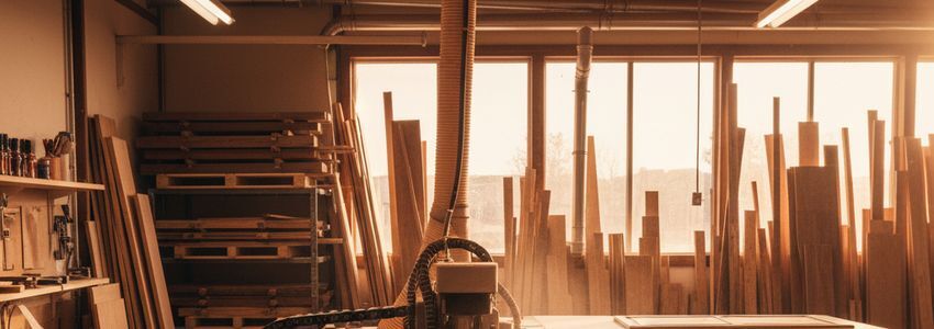 Professional woodworking shop with CNC router and industrial equipment for business financing