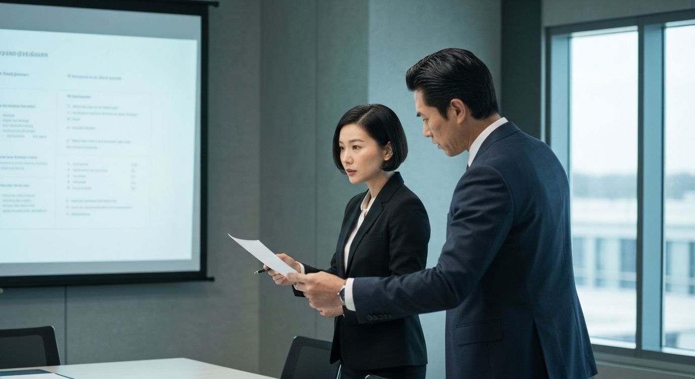 Business professionals discussing working capital loan vs line of credit options