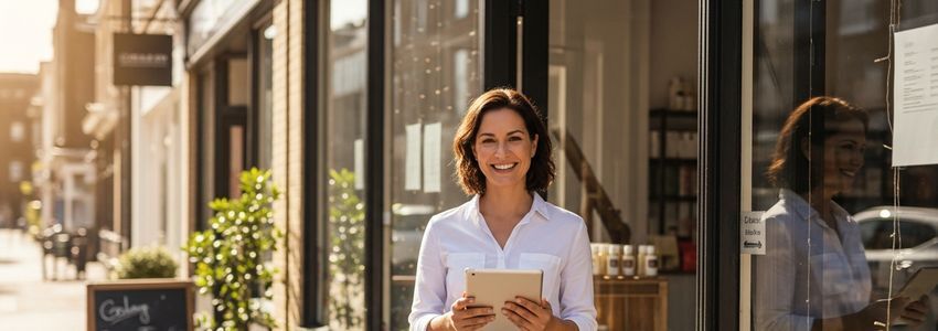 Business owner reviewing loan options with a 520 credit score