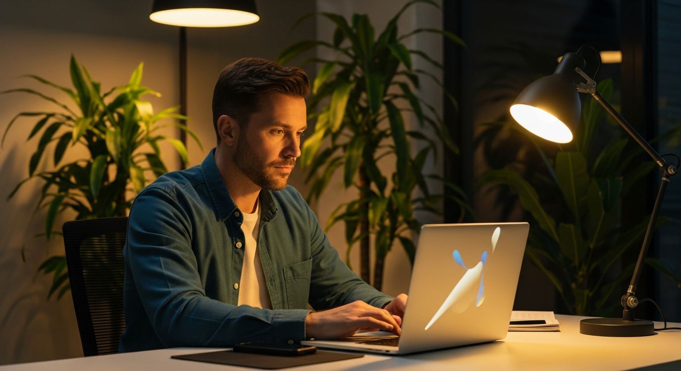 Cannabis dispensary owner reviewing financing options at a professional office desk