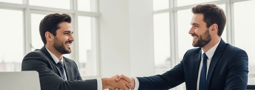 Business professionals discussing expansion financing