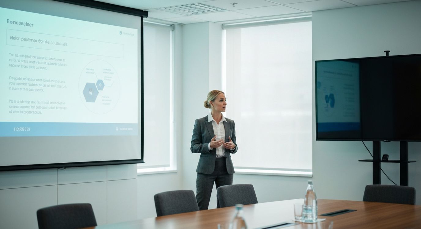 Dentist reviewing business loan documents at an office desk with dental clinic equipment visible in background
