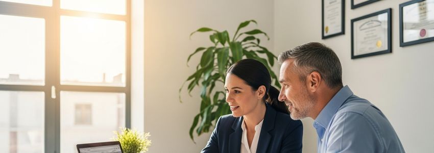 Business owner discussing alternative financing options with advisor