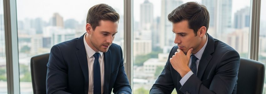 Business owner comparing equipment financing structures with specialist
