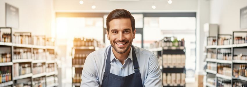 Small business owner in Knoxville Tennessee retail shop