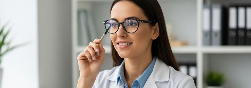 Optometrist reviewing financing options for optometry practice expansion