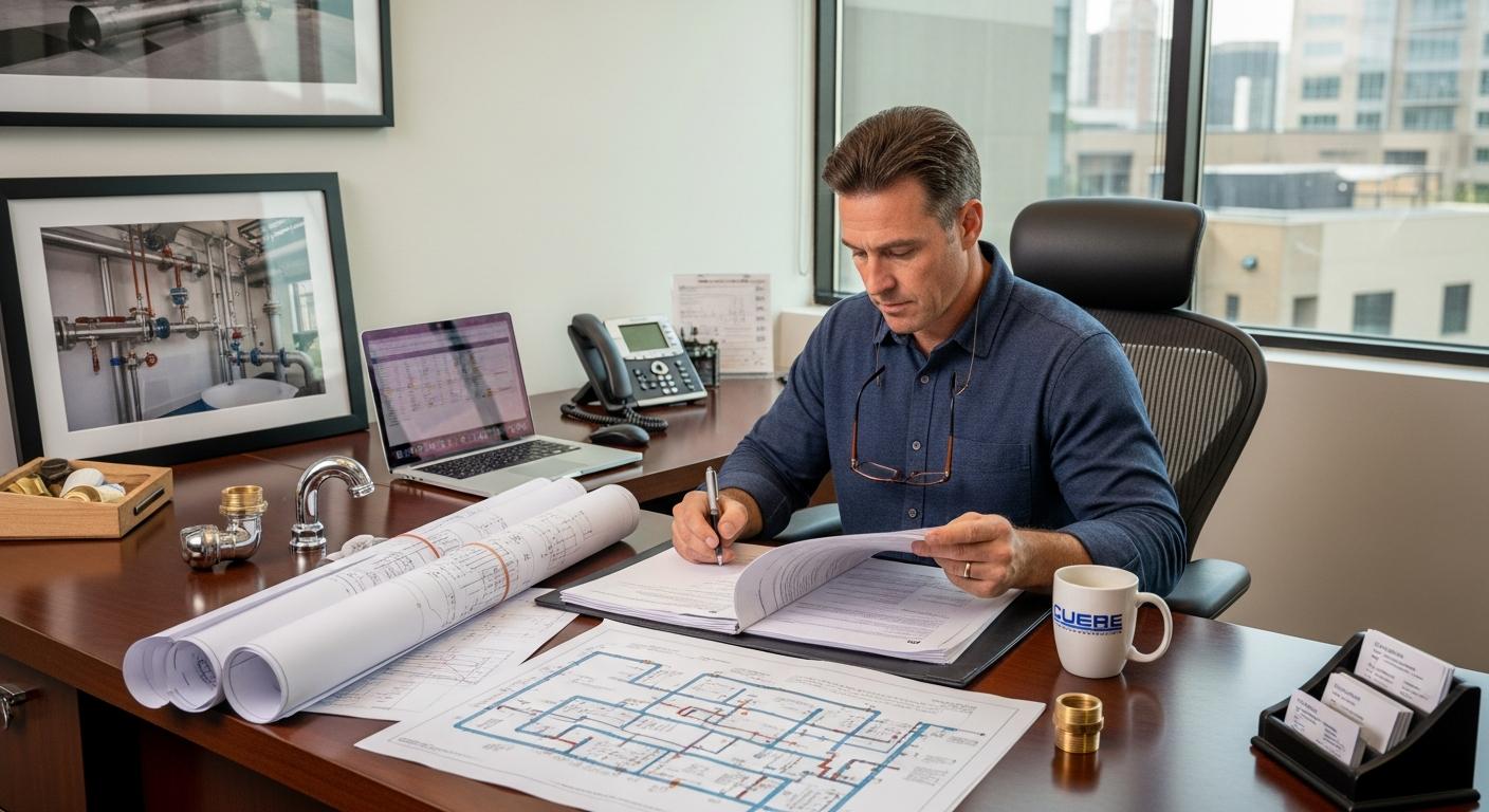 plumbing business loans - business owner - Crestmont Capital