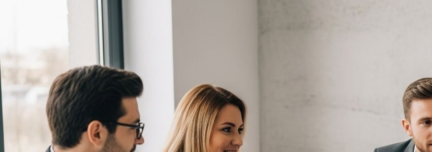 Small business team planning growth strategy