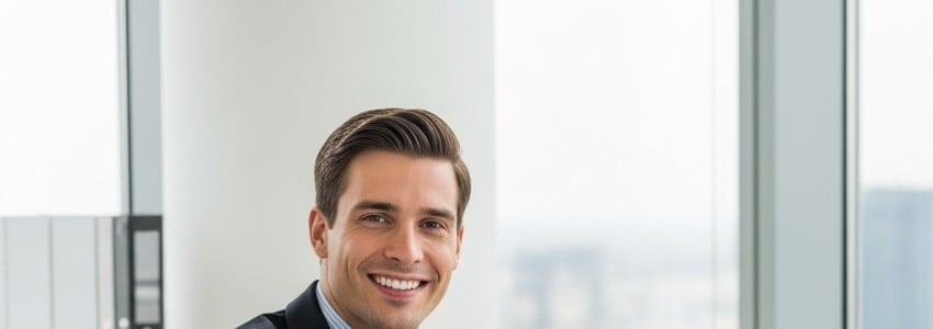 Business owner reviewing renovation loan documents