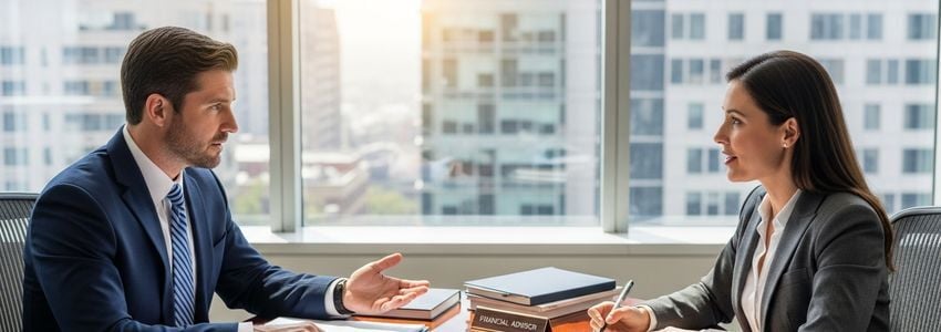 Business owner and advisor reviewing transparent financing terms