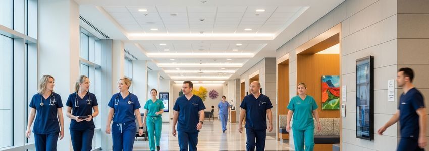 Professional medical office reception area representing healthcare business financing